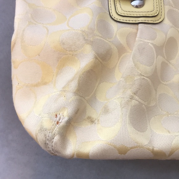 Coach Signature Yellow Handbag - Picture 16 of 16